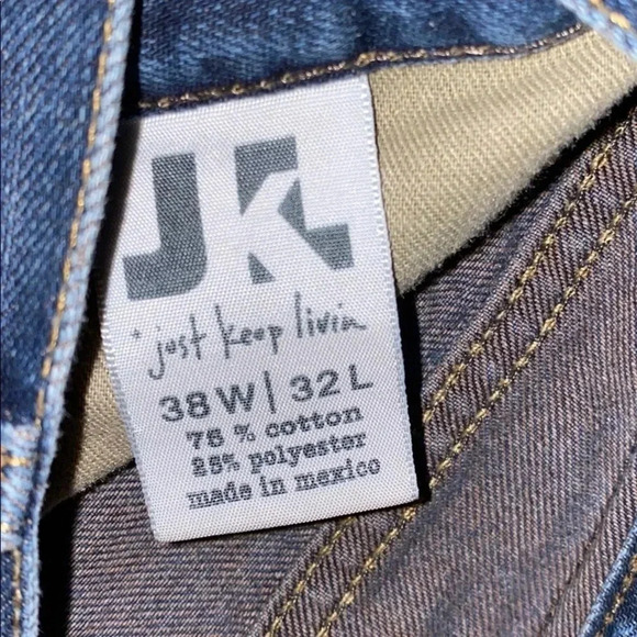 Jk men  dark blue wash jeans 38 - Picture 6 of 6